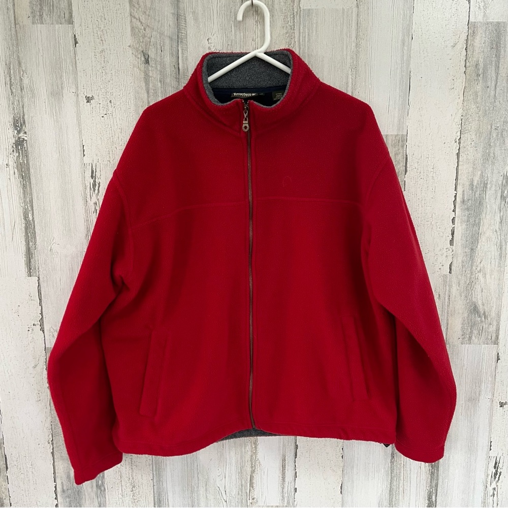Timberland Weathergear Full Zipper Medium Weight Fleece Jacket Size Large
